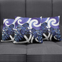 Piwakawaka New Zealand Matariki Pillow Cover Maori New Year Silver Fern Purple Galaxy LT14 - Polynesian Pride