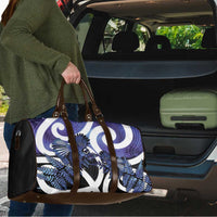 Piwakawaka New Zealand Matariki Travel Bag Maori New Year Silver Fern Purple Galaxy LT14 - Polynesian Pride