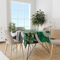 Piwakawaka New Zealand Matariki Tablecloth Maori New Year Silver Fern Green Galaxy