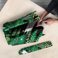 Piwakawaka New Zealand Matariki Umbrella Maori New Year Silver Fern Green Galaxy
