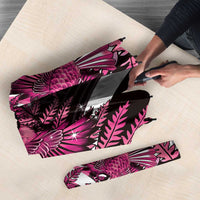 Piwakawaka New Zealand Matariki Umbrella Maori New Year Silver Fern Pink Galaxy