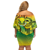 Hawaii Flag Day Family Matching Off Shoulder Short Dress and Hawaiian Shirt Kanaka Maoli With Kakau Polynesian Pattern LT14 - Polynesian Pride