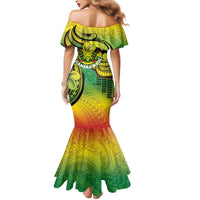 Hawaii Flag Day Mermaid Dress Kanaka Maoli With Kakau Polynesian Pattern LT14 - Polynesian Pride