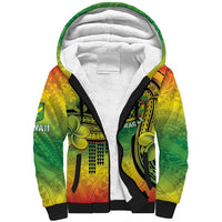 Hawaii Flag Day Sherpa Hoodie Kanaka Maoli With Kakau Polynesian Pattern LT14 Unisex Green - Polynesian Pride