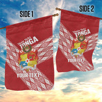 Tonga Rugby Custom Garden Flag Go ʻIkale Tahi Go Tongan Tapa Cloth LT14 - Polynesian Pride