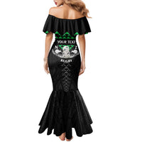 Personalised Aotearoa Rugby Family Matching Mermaid Dress and Hawaiian Shirt New Zealand Maori Kete Matauranga Pattern LT14 - Polynesian Pride