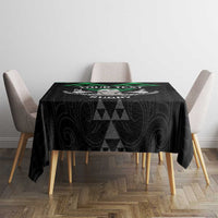 Personalised Aotearoa Rugby Tablecloth New Zealand Maori Kete Matauranga Pattern