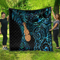 Kotiate New Zealand Quilt Maori Weapon Paua Shell Haka Fern