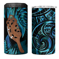 Maripi New Zealand 4 in 1 Can Cooler Tumbler Maori Weapon Paua Shell Haka Fern