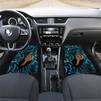 Maripi New Zealand Car Mats Maori Weapon Paua Shell Haka Fern