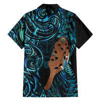 Maripi New Zealand Family Matching Off The Shoulder Long Sleeve Dress and Hawaiian Shirt Maori Weapon Paua Shell Haka Fern LT14 - Polynesian Pride