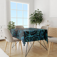 Maripi New Zealand Tablecloth Maori Weapon Paua Shell Haka Fern