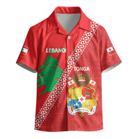 Tonga And Lebanon Kid Hawaiian Shirt 2026 Together Half Style LT14 - Polynesian Pride