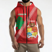 Tonga And Lebanon Sleeveless Zip Hoodie 2026 Together Half Style