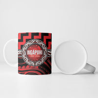 Aotearoa Ngapuhi Personalised Ceramic Mug Maori Iwi Poutama Puhoro Tattoo