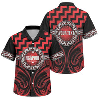 Aotearoa Ngapuhi Personalised Family Matching Long Sleeve Bodycon Dress and Hawaiian Shirt Maori Iwi Poutama Puhoro Tattoo