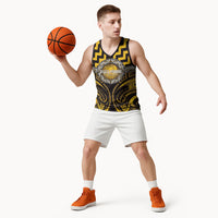 Aotearoa Ngati Porou Personalised Basketball Jersey Maori Iwi Poutama Puhoro Tattoo
