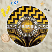 Aotearoa Ngati Porou Beach Blanket Maori Iwi Poutama Puhoro Tattoo