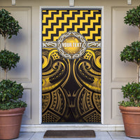 Aotearoa Ngati Porou Personalised Door Cover Maori Iwi Poutama Puhoro Tattoo