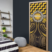 Aotearoa Ngati Porou Personalised Door Cover Maori Iwi Poutama Puhoro Tattoo