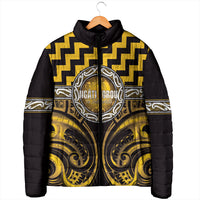 Aotearoa Ngati Porou Personalised Padded Jacket Maori Iwi Poutama Puhoro Tattoo