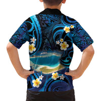 French Polynesia Tetiaroa Atoll Family Matching Long Sleeve Bodycon Dress and Hawaiian Shirt Polynesian Curves Style LT14 - Polynesian Pride