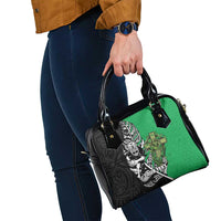 New Zealand and Ireland Rugby Custom Shoulder Handbag Maori Tiki Fern Irish Celtic Cross LT14 - Polynesian Pride