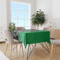 New Zealand and Ireland Rugby Custom Tablecloth Maori Tiki Fern Irish Celtic Cross - Polynesian Pride