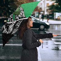 New Zealand and Ireland Rugby Custom Umbrella Maori Tiki Fern Irish Celtic Cross LT14 - Polynesian Pride