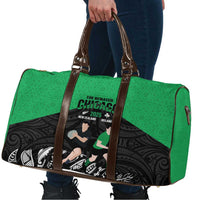 New Zealand and Ireland Rugby Travel Bag Chicago 2025 Go All Black Shamrocks LT14 - Polynesian Pride