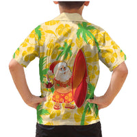 Aloha Hawaii Christmas Family Matching Mermaid Dress and Hawaiian Shirt Mele Kalikimaka Funny Santa Palaka Quilt Motifs LT14 - Polynesian Pride