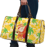 Aloha Hawaii Christmas Travel Bag Mele Kalikimaka Funny Santa Palaka Quilt Motifs - Polynesian Pride