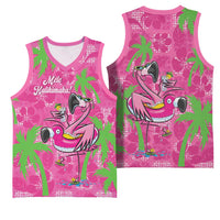 Aloha Hawaii Christmas Basketball Jersey Mele Kalikimaka Chill Flamingo Palaka Quilt Motifs LT14 - Polynesian Pride