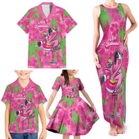 Aloha Hawaii Christmas Family Matching Tank Maxi Dress and Hawaiian Shirt Mele Kalikimaka Chill Flamingo Palaka Quilt Motifs LT14 - Polynesian Pride