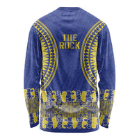 Fakaalofa Lahi Atu Niue Long Sleeve Shirt Siapo Pattern With Puakenikeni LT14 - Polynesian Pride