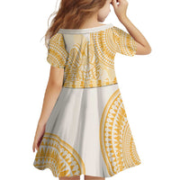 Niue Language Week Family Matching Tank Maxi Dress and Hawaiian Shirt The Rock Coconut Crab - Siapo Gold Pastel LT14 - Polynesian Pride