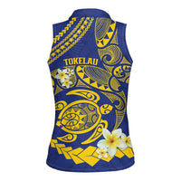 Te Vaiaho o te Gagana Tokelau Women Sleeveless Polo Shirt Polynesian Turtle - Malo Ni! LT14 - Polynesian Pride