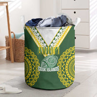 Avaiki Cook Islands Rugby Laundry Basket Kuki Airani Tatau Green LT14 Green - Polynesian Pride