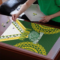 Avaiki Cook Islands Rugby Puzzle Kuki Airani Tatau Green LT14 - Polynesian Pride