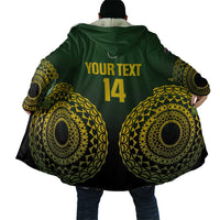 Custom Avaiki Cook Islands Rugby Cloak Kuki Airani Tatau Black - Polynesian Pride