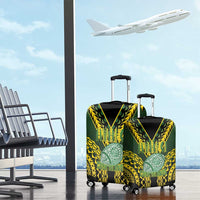 Avaiki Cook Islands Rugby Luggage Cover Kuki Airani Tatau Black - Polynesian Pride