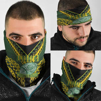 Avaiki Cook Islands Rugby Neck Gaiter Kuki Airani Tatau Black LT14 - Polynesian Pride