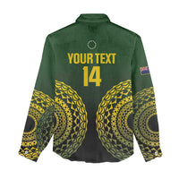 Custom Avaiki Cook Islands Rugby Women Casual Shirt Kuki Airani Tatau Black - Polynesian Pride
