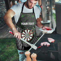 Personalised New Zealand Darts Apron Dartboard Maori Fern Puhoro Art - Polynesian Pride