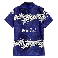 Personalised Cook Islands Pukapuka Family Matching Tank Maxi Dress and Hawaiian Shirt Tiare Maori Polynesian Waves Tattoo LT14 - Polynesian Pride