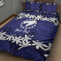 Personalised Cook Islands Pukapuka Quilt Bed Set Tiare Maori Polynesian Waves Tattoo