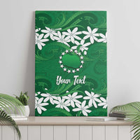 Personalised Cook Islands Rarotonga Canvas Wall Art Tiare Maori Polynesian Waves Tattoo