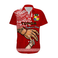 Tonga Fathers Day Hawaiian Shirt Red Tongan Ngatu I Love You Dad LT14 - Polynesian Pride