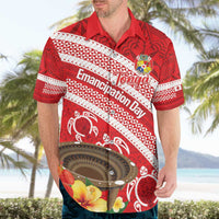 Kingdom Of Tonga Emancipation Day Hawaiian Shirt Tongan Ngatu With Kumete Red