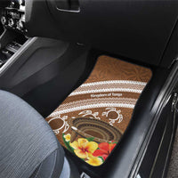 Kingdom Of Tonga Emancipation Day Car Mats Tongan Ngatu With Kumete Brown